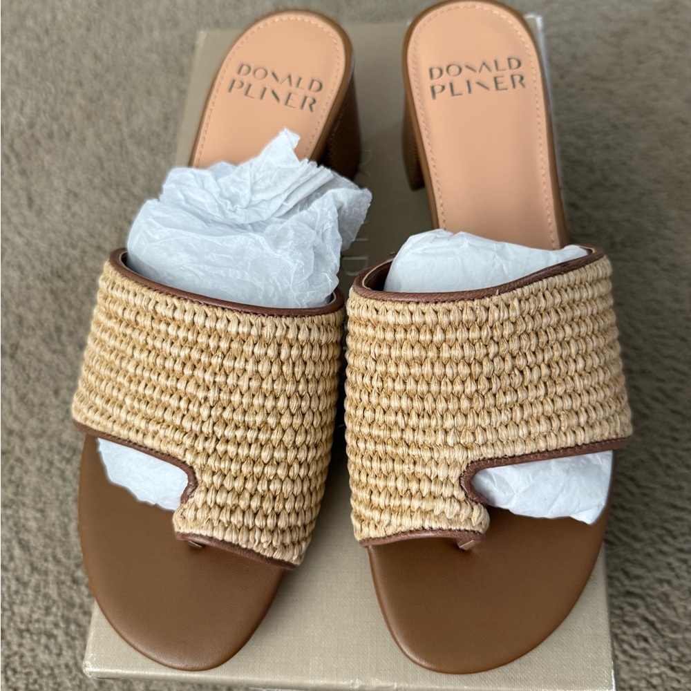 Donald J. Pliner Women's Brown Woven Sandals